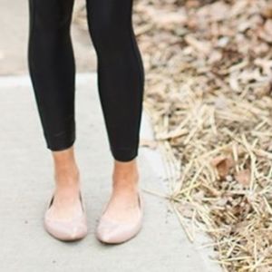 Lucky Brand Erin Ballet Leather Suede Flats Pink Women's Shoes Size 9M